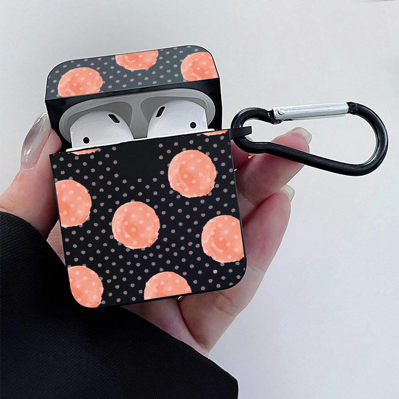 Tiny Spot Graphic Headphone Case For Airpods1/2, Airpods3, Pro, Pro (2nd  Generation), Gift For Birthday, Girlfriend, Boyfriend, Friend Or Yourself,  Black Pattern Anti-fall Silicon - Temu Israel