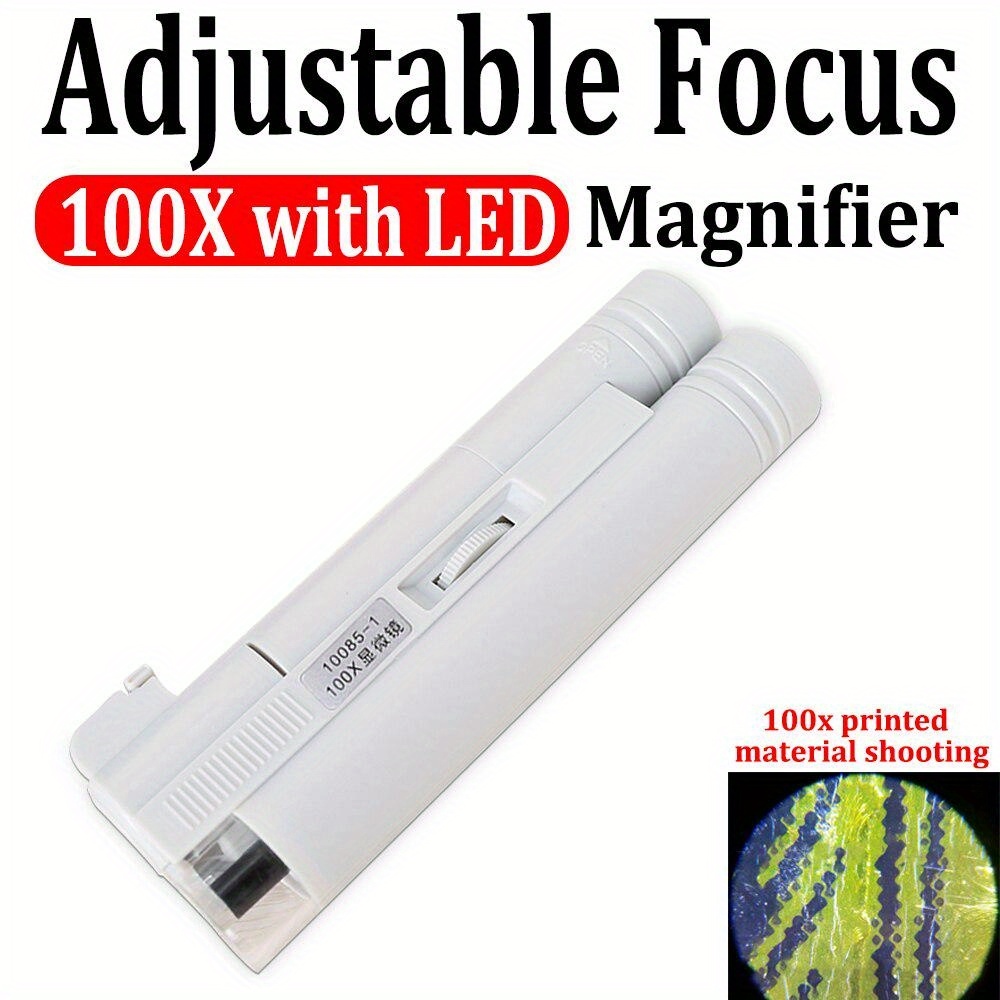 100x Zoom Led Light Jewelry Magnifier Handheld Microscope Lens Loupe Pocket  M05 Magnifying Glass For Diy Jewelry Making Repairing Magnifyer Tool - Temu  Austria