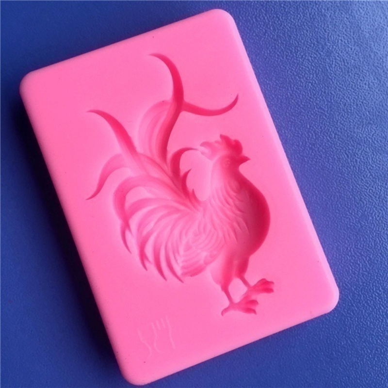 Rooster Chocolate Mold 3d Silicone Mold Chicken Candy Mold - Temu