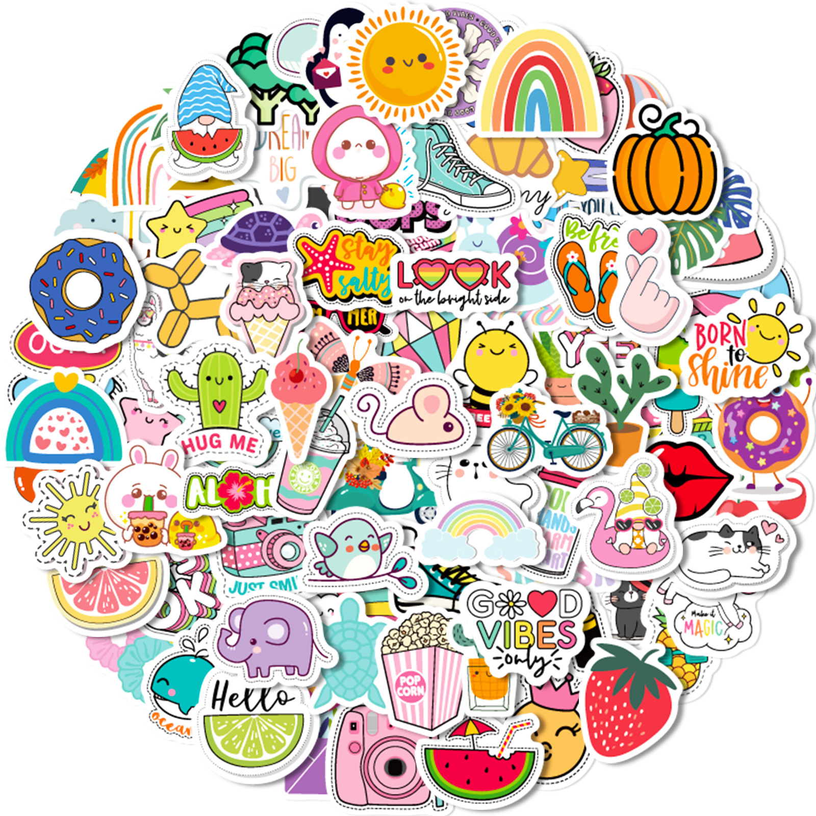 Vsco Stickers 100 Pack Multicolor, Size: 3