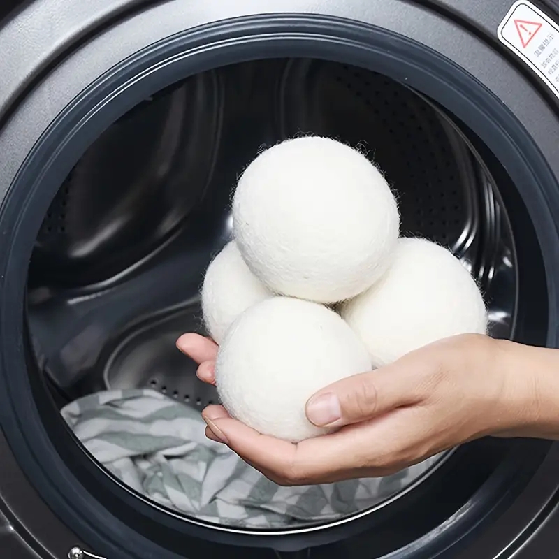 Bolas para secadora antiestáticas para ropa sucia, paquete de 6 bolas de  plástico reutilizables para secar la ropa y suavizar la tela, 3 pulgadas