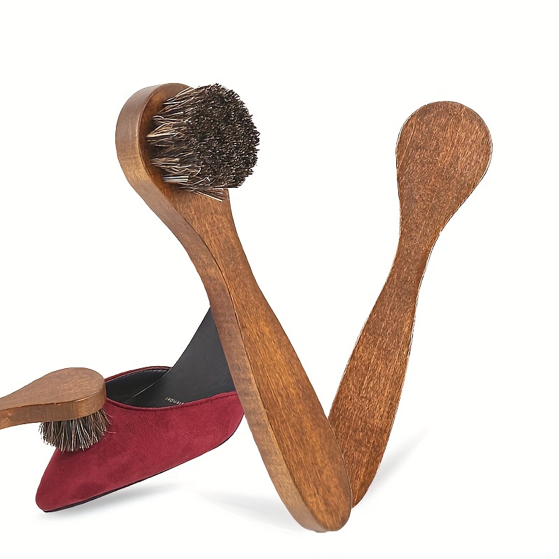 Maple-Colored Small Horsehair Brush With Soft Bristles For Shoes, Sofa,  Leather Goods Cleaning And Maintenance Tools, Leather Protector Brush For  Home Use