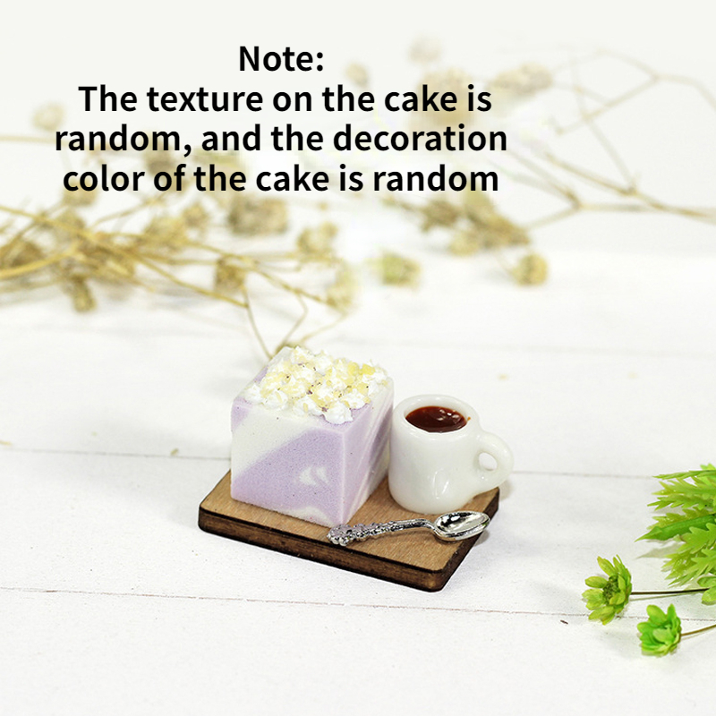 1/12 Scale Dollhouse Miniature Simulation Mini Cake Coffee - Temu