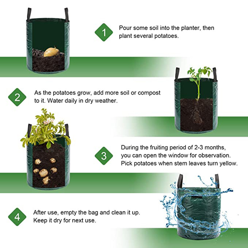 Potato Planter Bags for Growing Potatoes Outdoor Vertical Garden