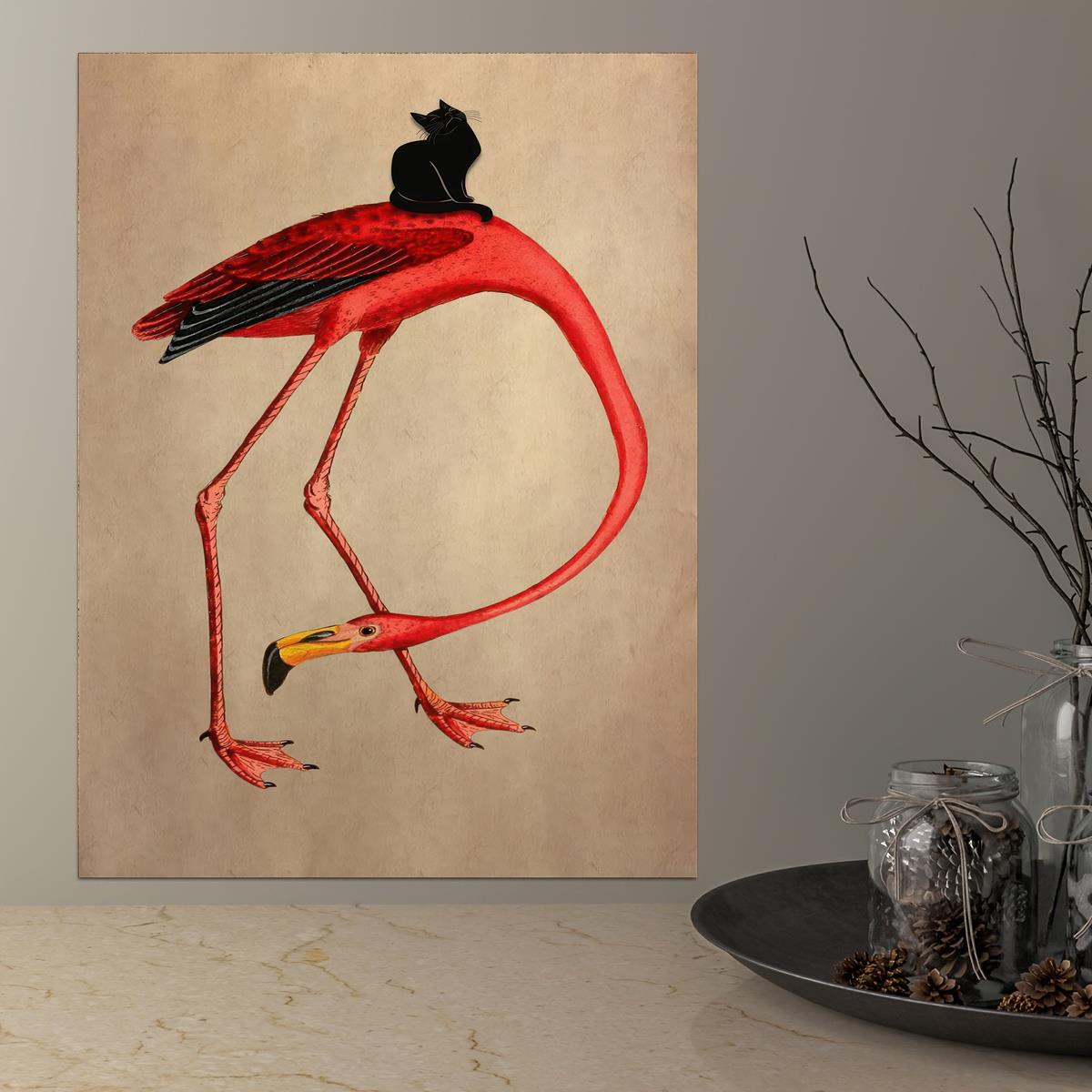 canvas-poster-retro-painting-poster-animal-poster-funny-red-temu