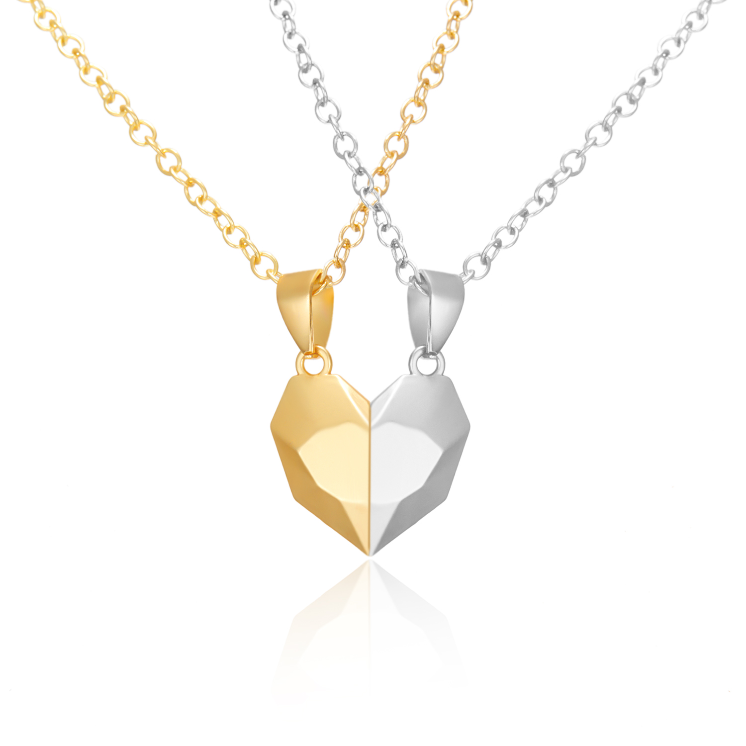 Magnetic Heart Couple Necklaces For Men And Women - Temu