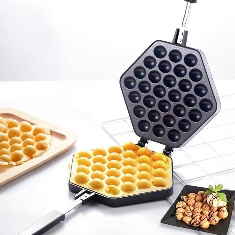Non stick Hong Kong Style Egg Waffle Maker Double - Temu