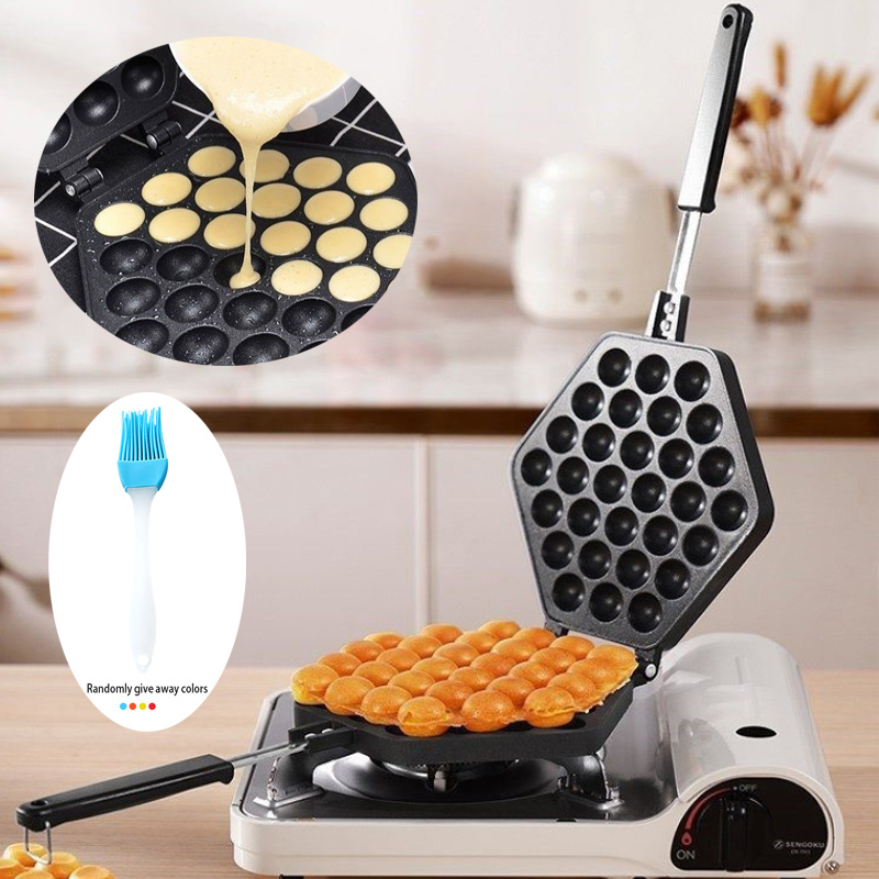  Bubble Waffle Maker- Electric Nonstick Hong Kong Egg