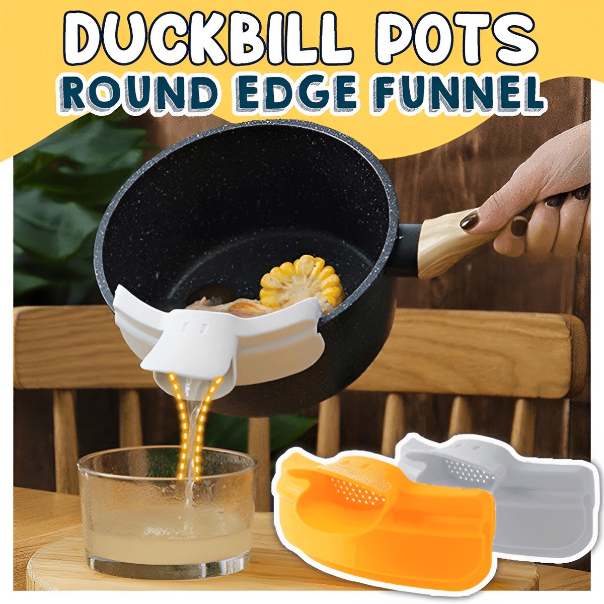 Silicone Funnel Pour Spout Pot Round Deflector Edge Kitchen Tools