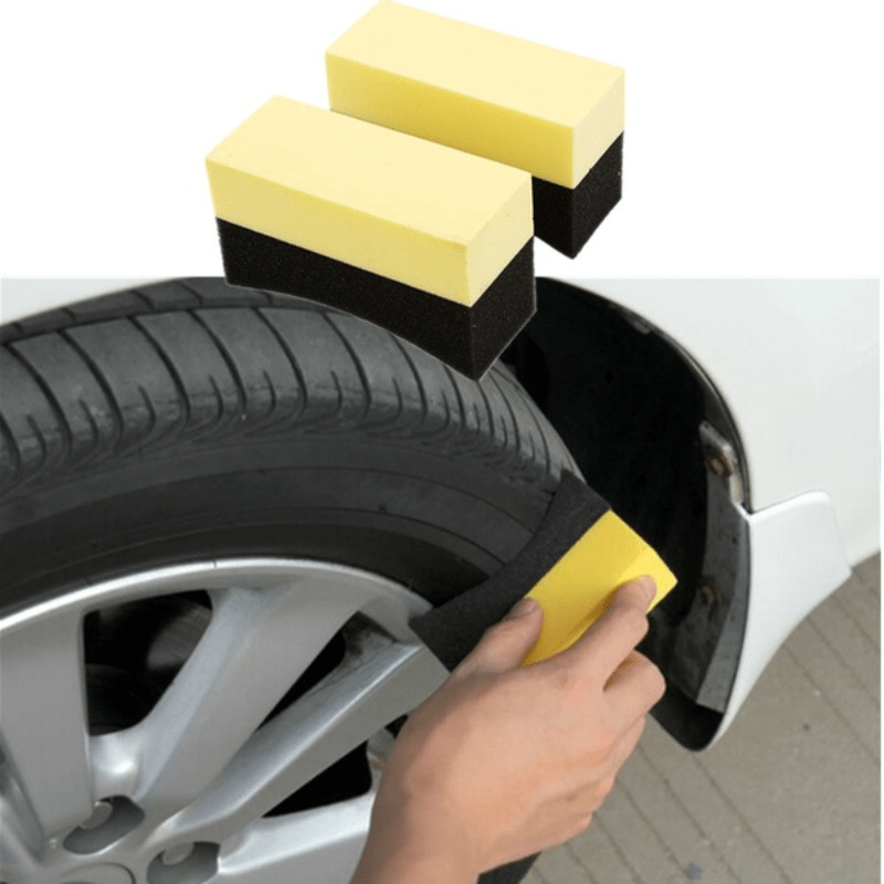 1pcs car wheel wax sponge tire cleaning sponge, car polishing sponge car  cleaning accessories