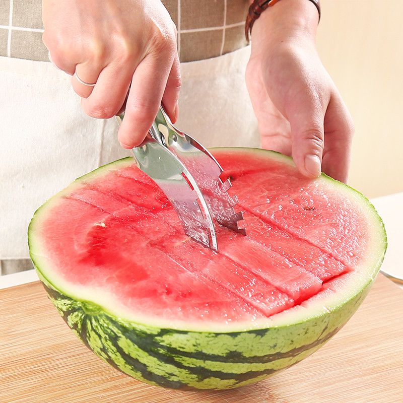 Quick and Safe Stainless Steel Watermelon Slicer Cutter: The Perfect  Kitchen Tool For Effortless Fruit Cutting! 1pc Watermelon Cutting Tool,  Cutting