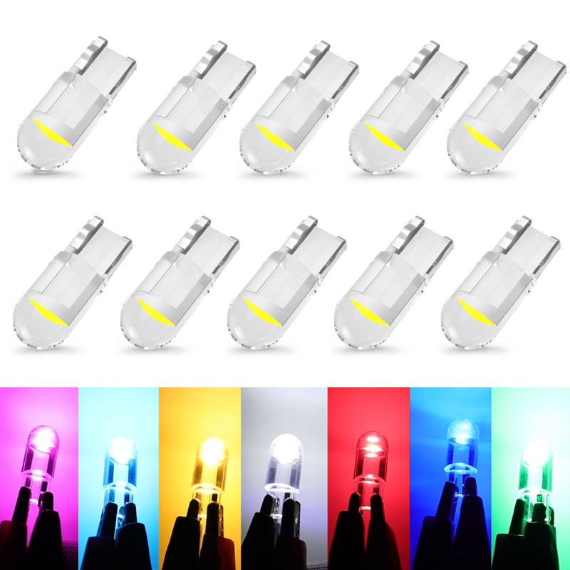 Car LED T10 W5W Canbus Glass COB 6000k Reading Dome Lamp Marker