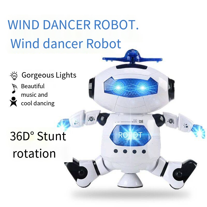 SMUOO Dansant Musique Jouet Robot avec Lumières LED Illuminées
