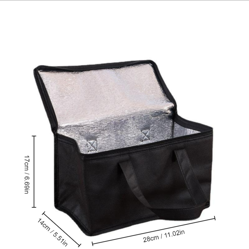 1pc Thermal Insulated Lunch Bag For Adults, Portable Thickened Lunch Box Bag  For Work