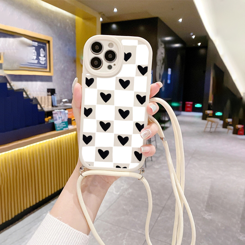 Plaid Graphic Anti-fall Sleeve Phone Case For Iphone 14, 13, 12