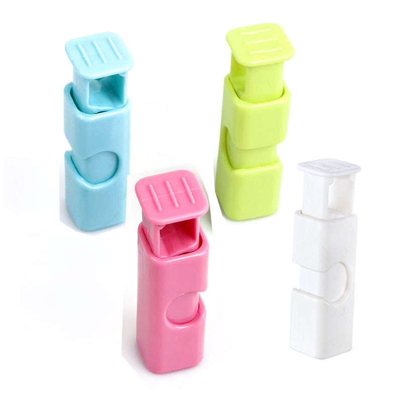 4pcs Food Bag Clips, Bread Clips, Plastic Bag Sealing Clip, Random Color