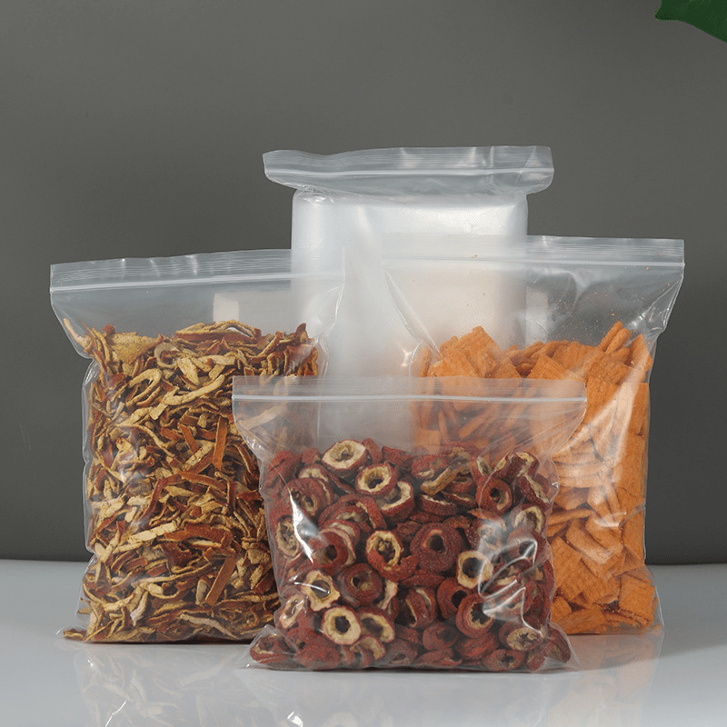 Clear Zipper Bag, Sealed Food Storage Zip Lock Bag, For Biscuit