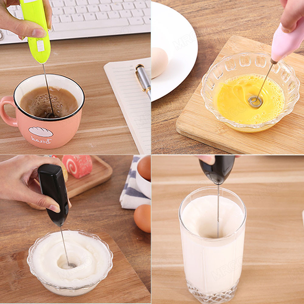 Electric Milk Easy Frother,Whisk Drink Mixer For Coffee Mini