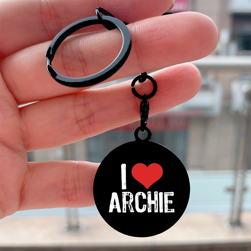 1pc Fashion I Love Archie Cool Key Tag Moto Auto Zaino - Temu Switzerland