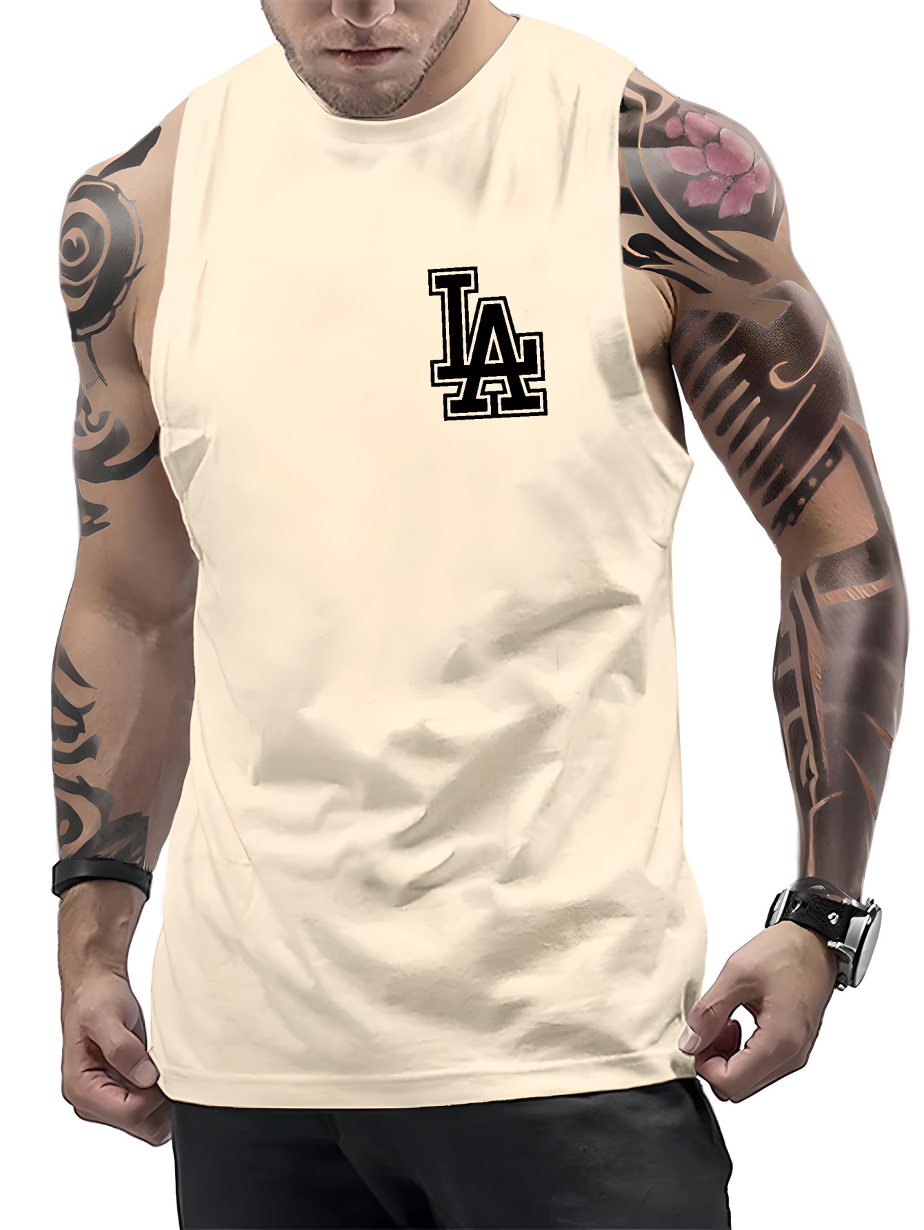 Men's A-shirt Tanks, Dry Fit Sleeveless Tank Top, Lightweight