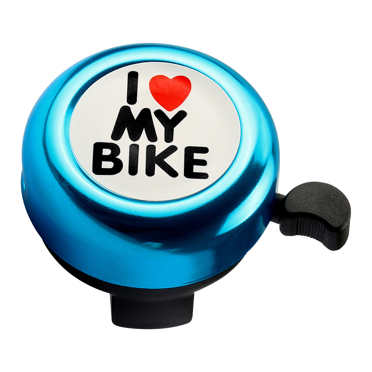 JPMSB - Timbre de seguridad para bicicleta, diseño con texto I  Love My Bici, color blanco : Deportes y Actividades al Aire Libre