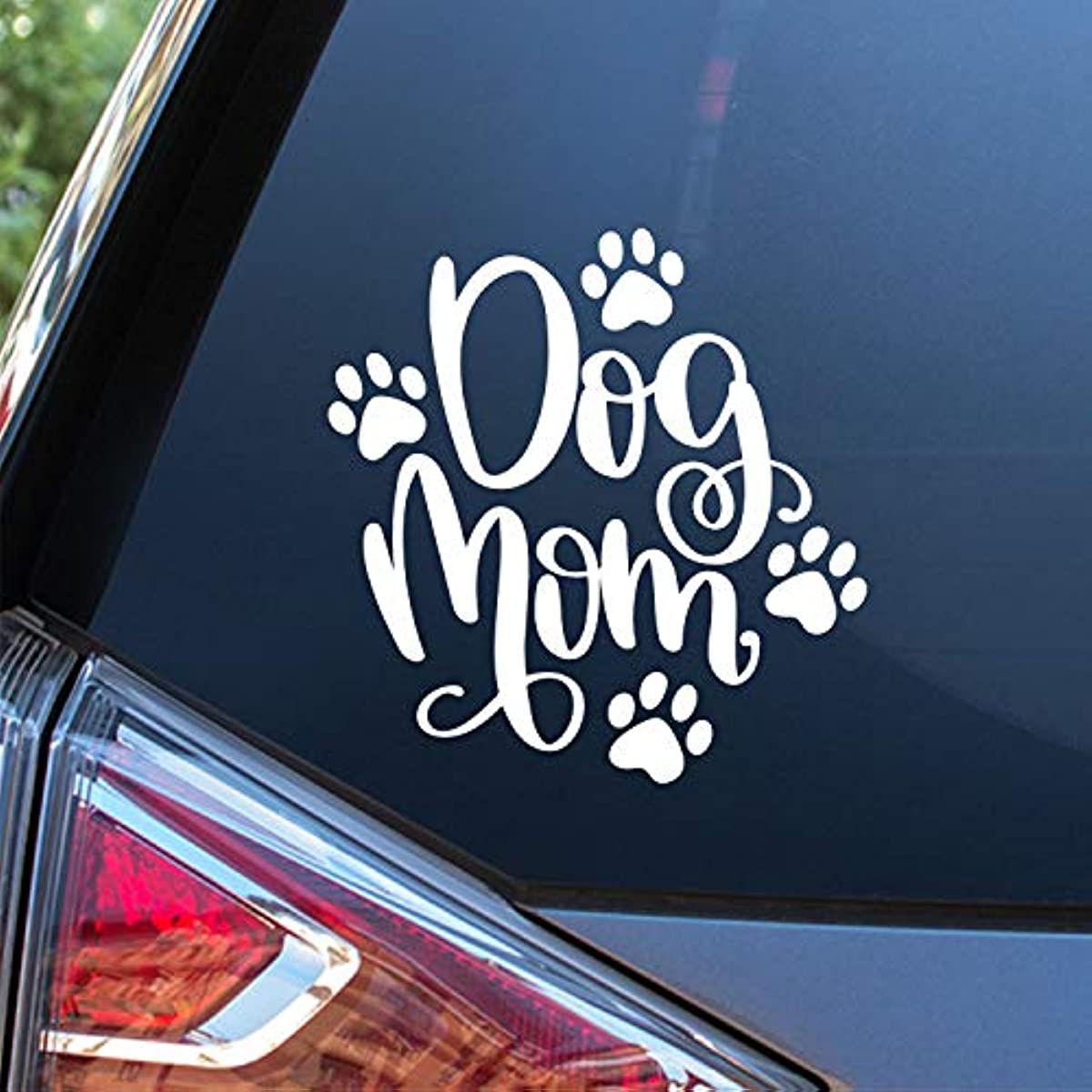 

Show Your Love For Your Dog - Adorable Dog Mom Decal Vinyl Sticker For Cars, Trucks, Suvs, And More!