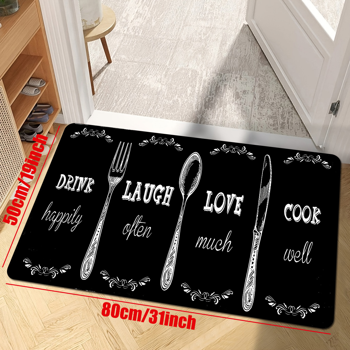 Soft Kitchen Rug, Cushioned Anti-fatigue Kitchen Rug, Cartoon Shef  Waterproof Non-slip Kitchen Rugs Set, Runner Rug, Bedside Rug, Super  Absorbent Washable Carpet For Farmhouse Kitchen Home Office Sink Laundry -  Temu Germany