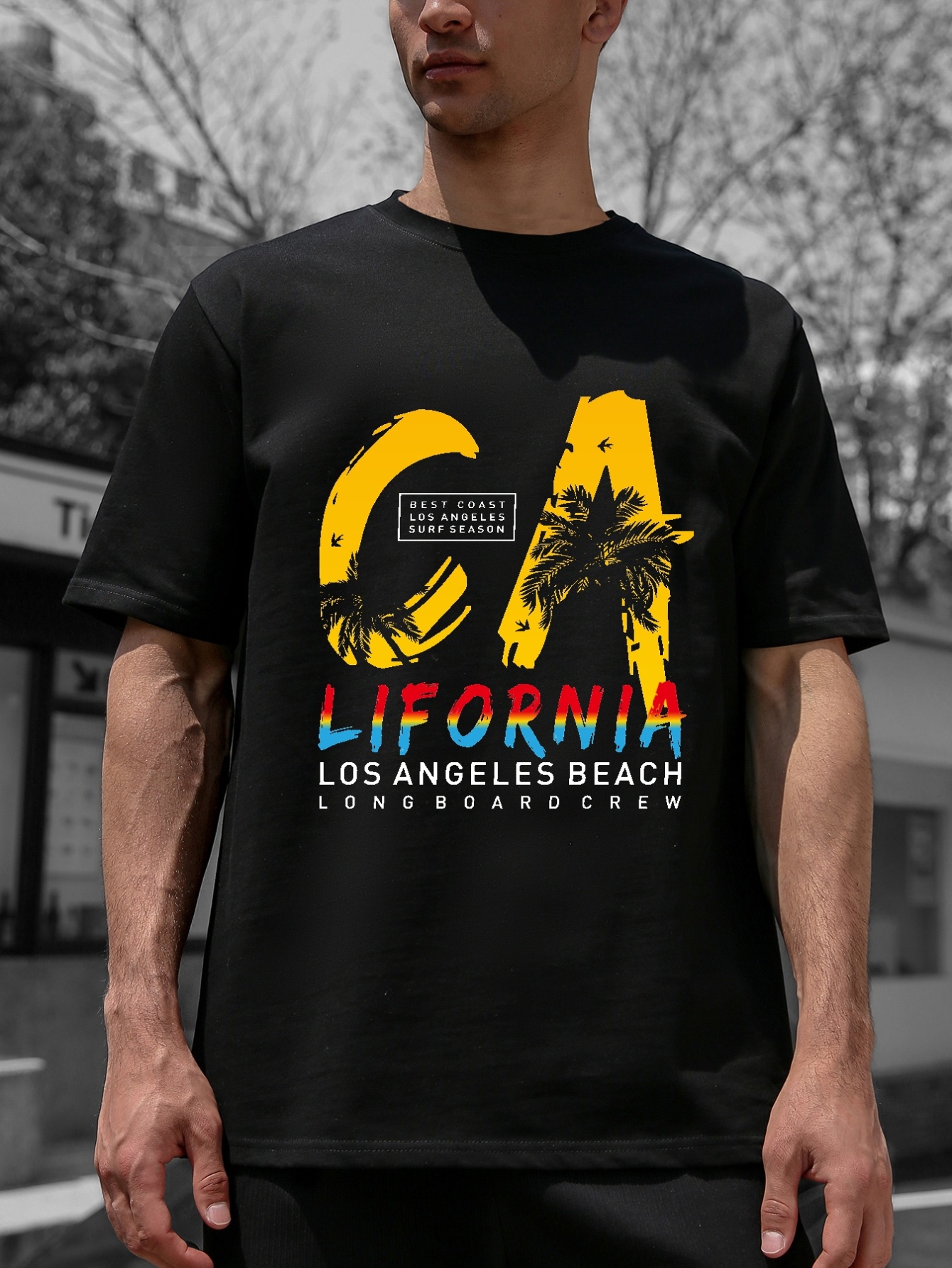 Los Angeles California Beach T-Shirt Graphic Logo