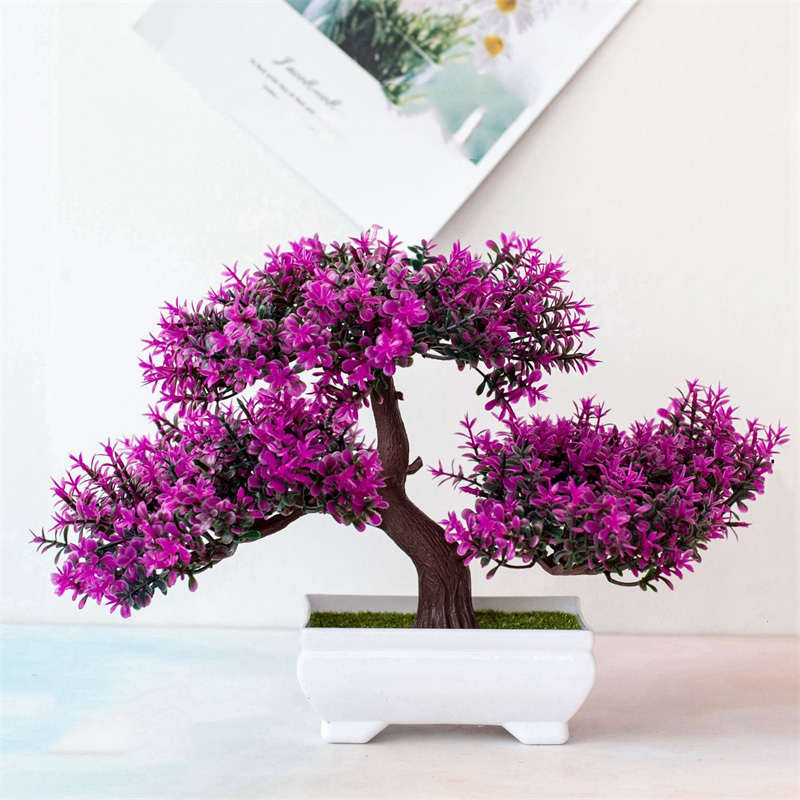 Colorful Artificiale Piante Bonsai Piccolo Albero di Piante in Vaso di  fiori Albero Finto per La Casa e Decorazione del Giardino #04 - AliExpress