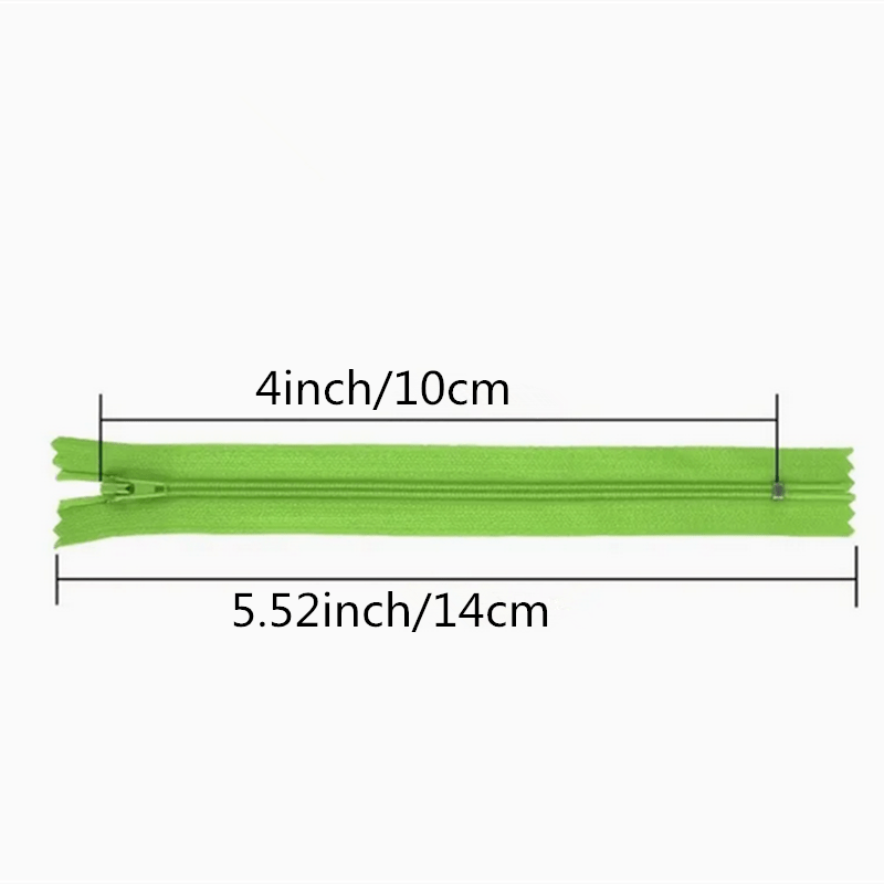 10pcs Colorful 3# Nylon Coil Zippers - 4/6/7/8/10/12/14/16/20/22/24 Inch Random Mix for Skirts, Pants, Clothes, Backpacks & Sewing Crafts Accessories, Skirt Zipper Closure, Stylish Zipper Pulls, Durable Zipper Coils