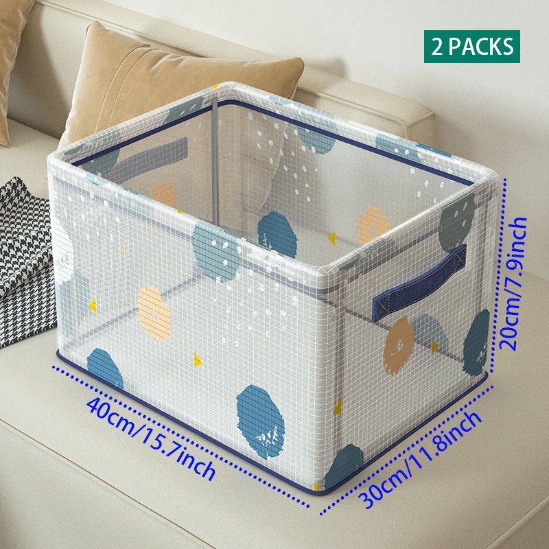 Foldable Storage Basket Plastic Baskets For Shelf Storage - Temu