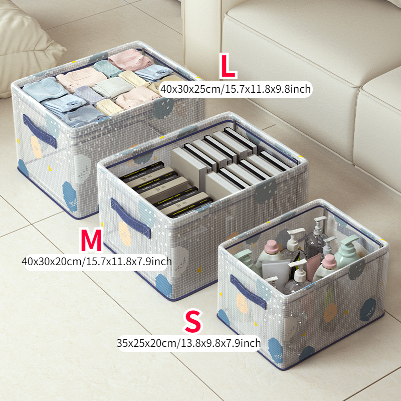 Extra Large Metal Frame Fabric Storage Bins For Closet - Temu