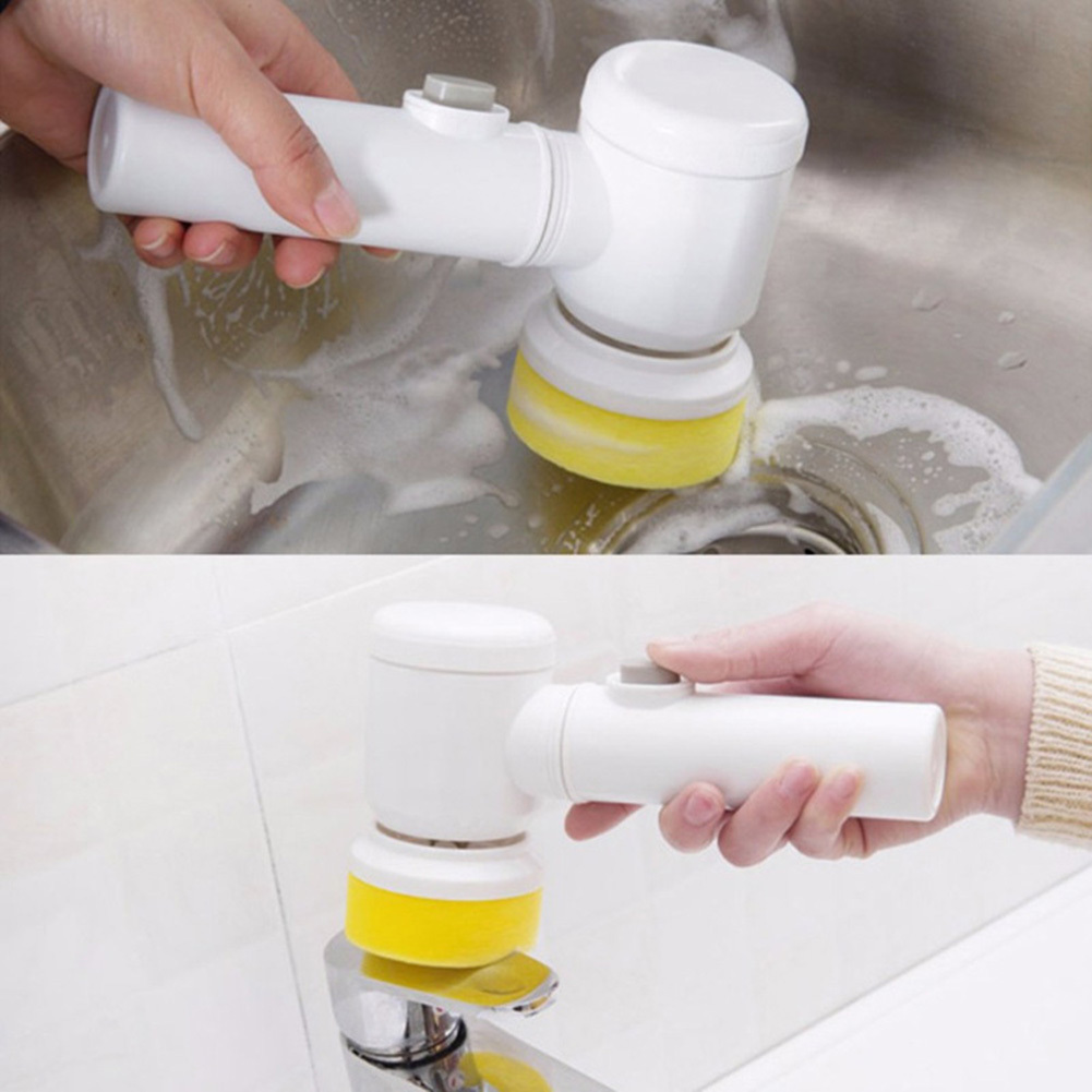 5-in-1 Handheld Bathtub Brush Kitchen Bathroom Sink Cleaning Tool