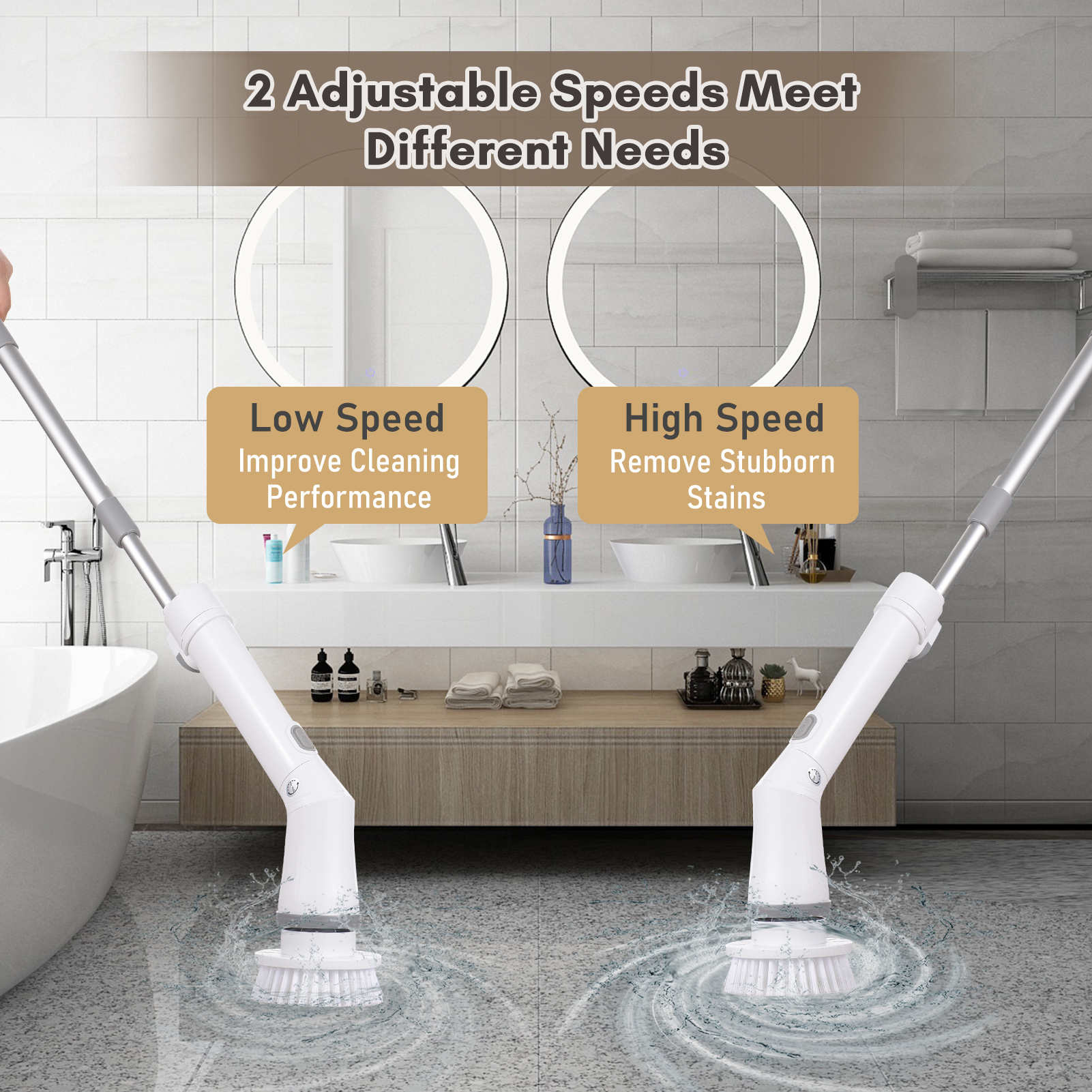 Electric Cleaning Scrubber, High Speed Electric Cleaning Scrubber