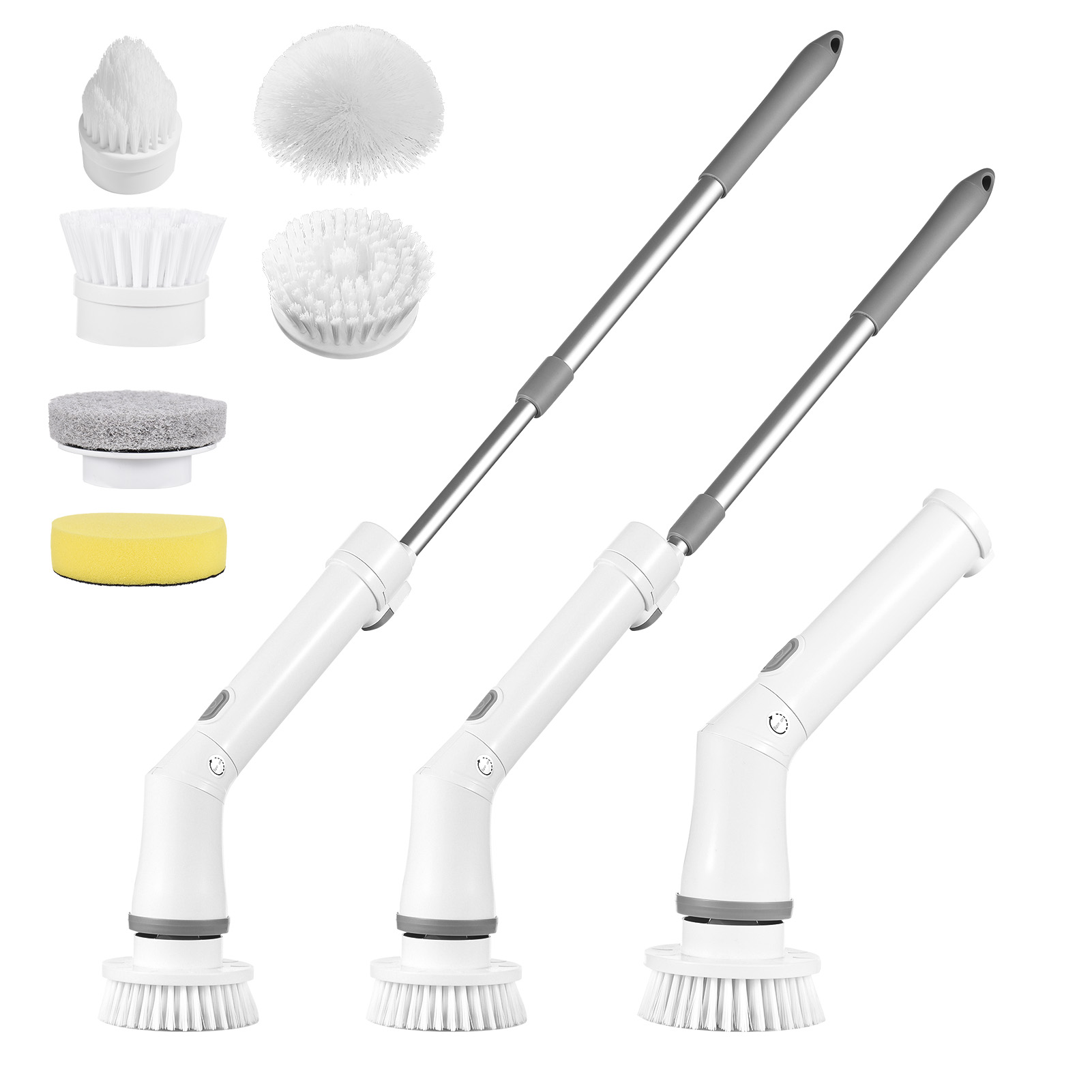 4pcs Electric Clean Turbo Brush Cleaner Bathroom Bathtub Kitchen Floor  Scrubbers