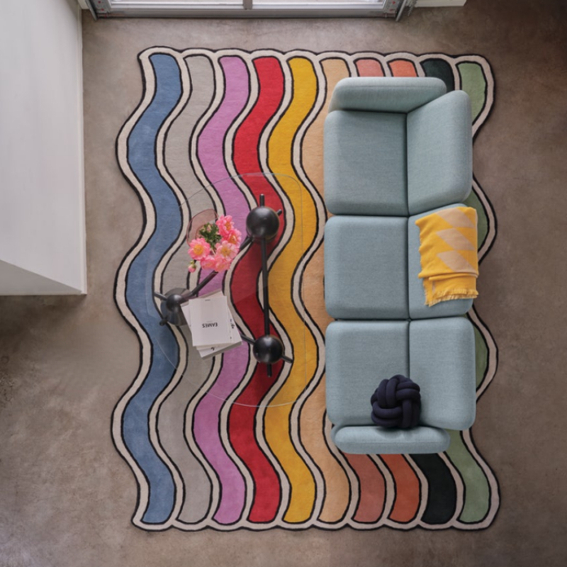 4-Piece Multicolor Non-Slip Mat, Sold by at Home