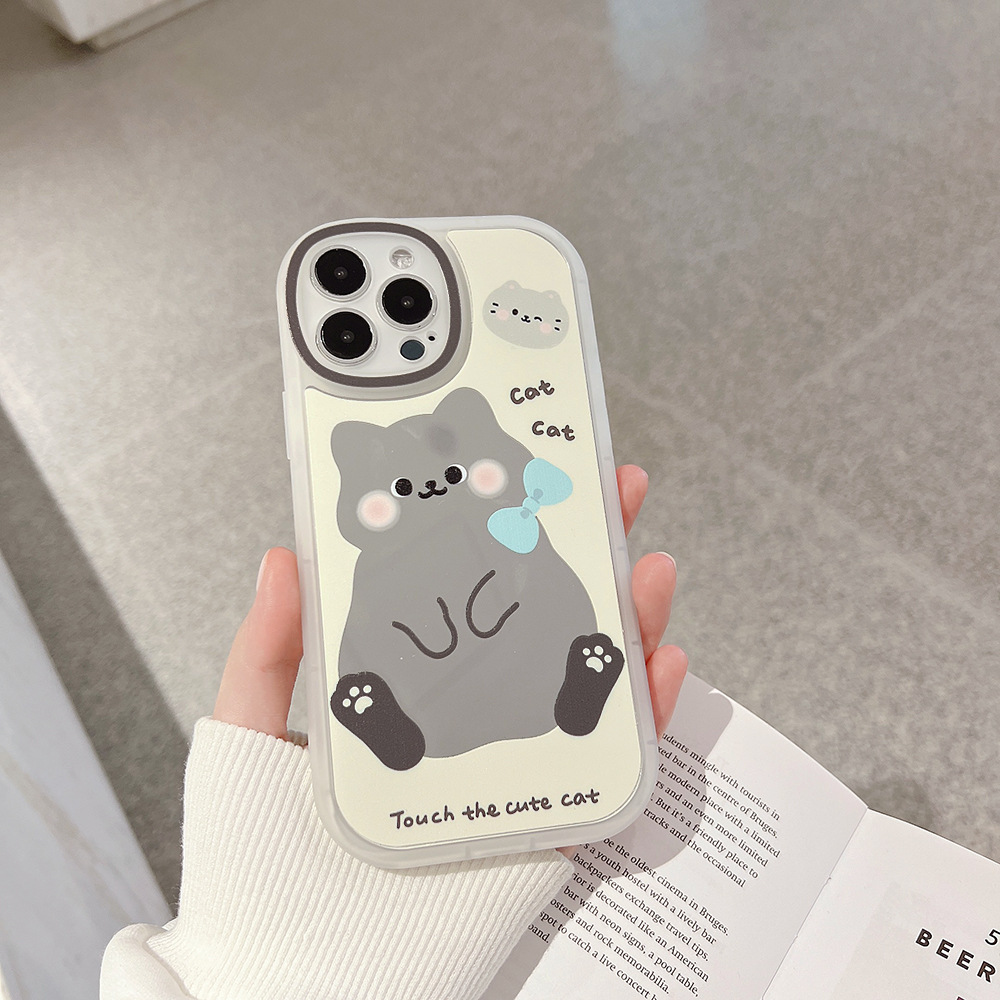 Mirror Cute Cat Phone Case Image 5