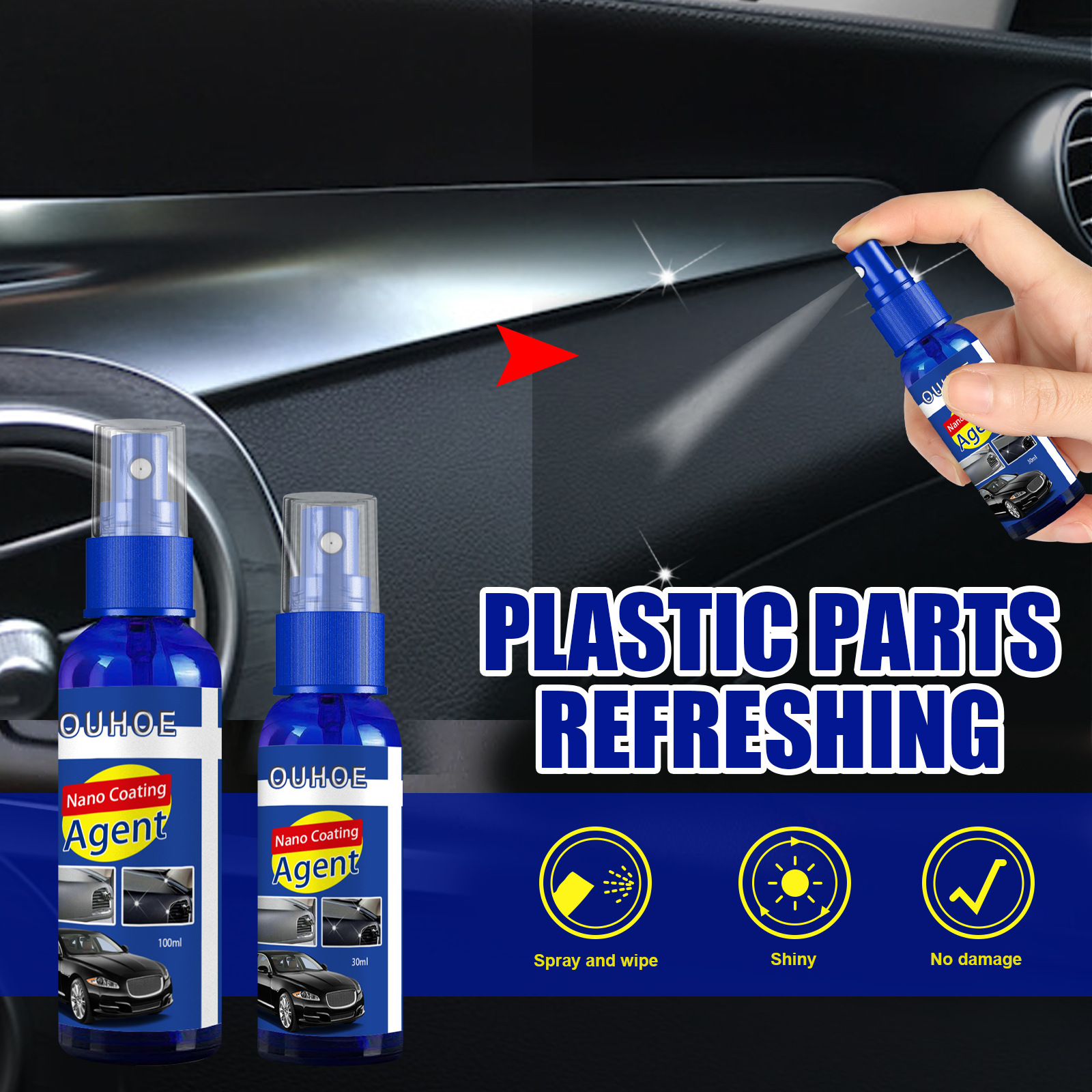 Automotive Plastic Plating Liquid Automotive Dashboard - Temu