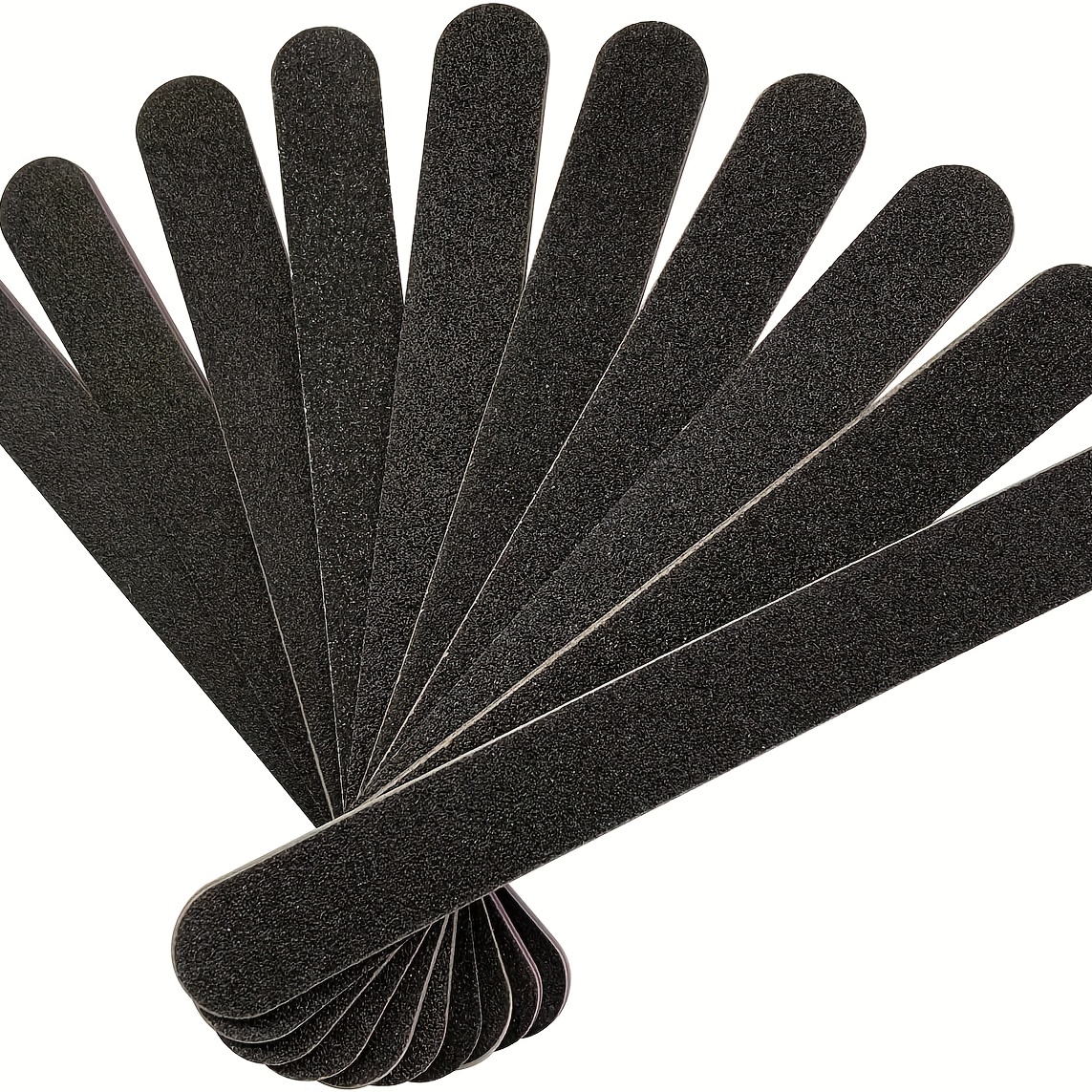 

5 Pcs Double Sided 100/180 Grit Nail Files Emery Board Black Manicure Pedicure Tool And Nail Buffering Files