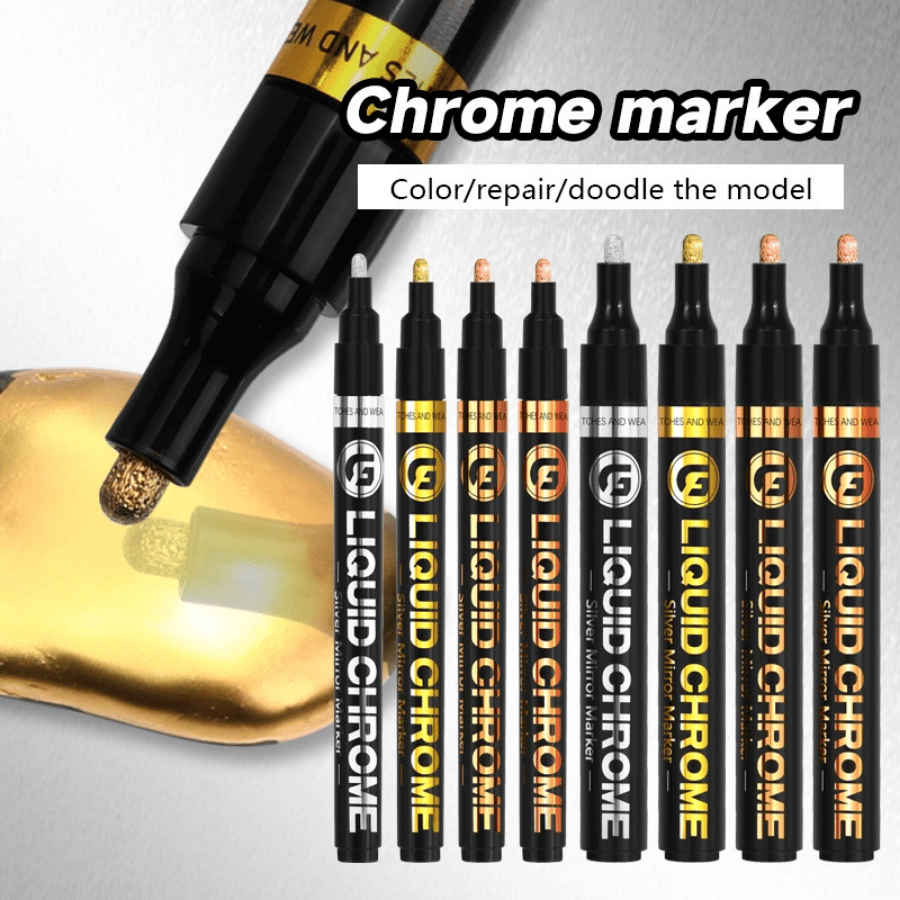 1piece Liquid Chrome Mirror Markers DIY Reflective Paint Pens