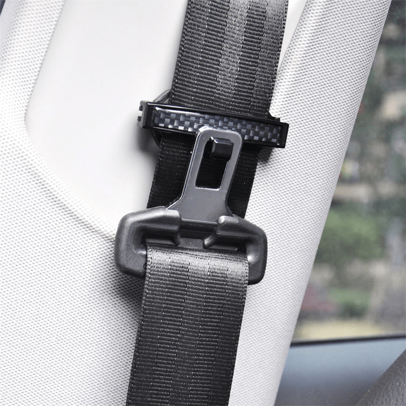2 Stück + 5 Stück Auto-Sicherheitsgurt-Befestigungsschnalle, Dekorativer  Schutz-Lederbezug Für Universal-Fit-Sicherheitsgurt-Stopper-Set