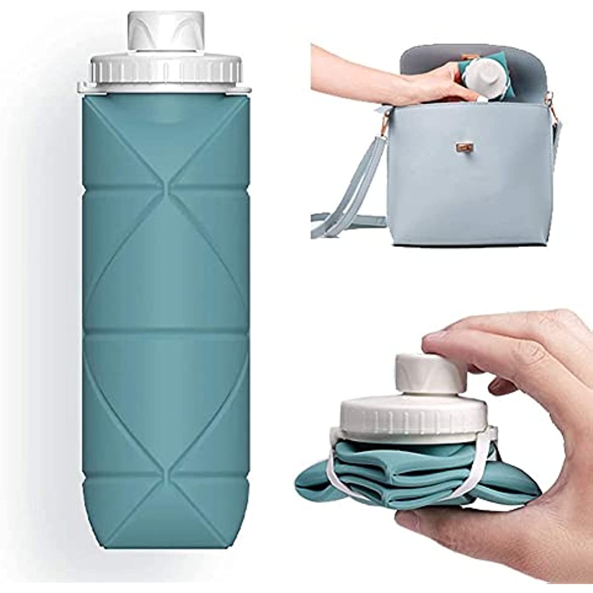 Origami 25oz. Silicone Water Bottle