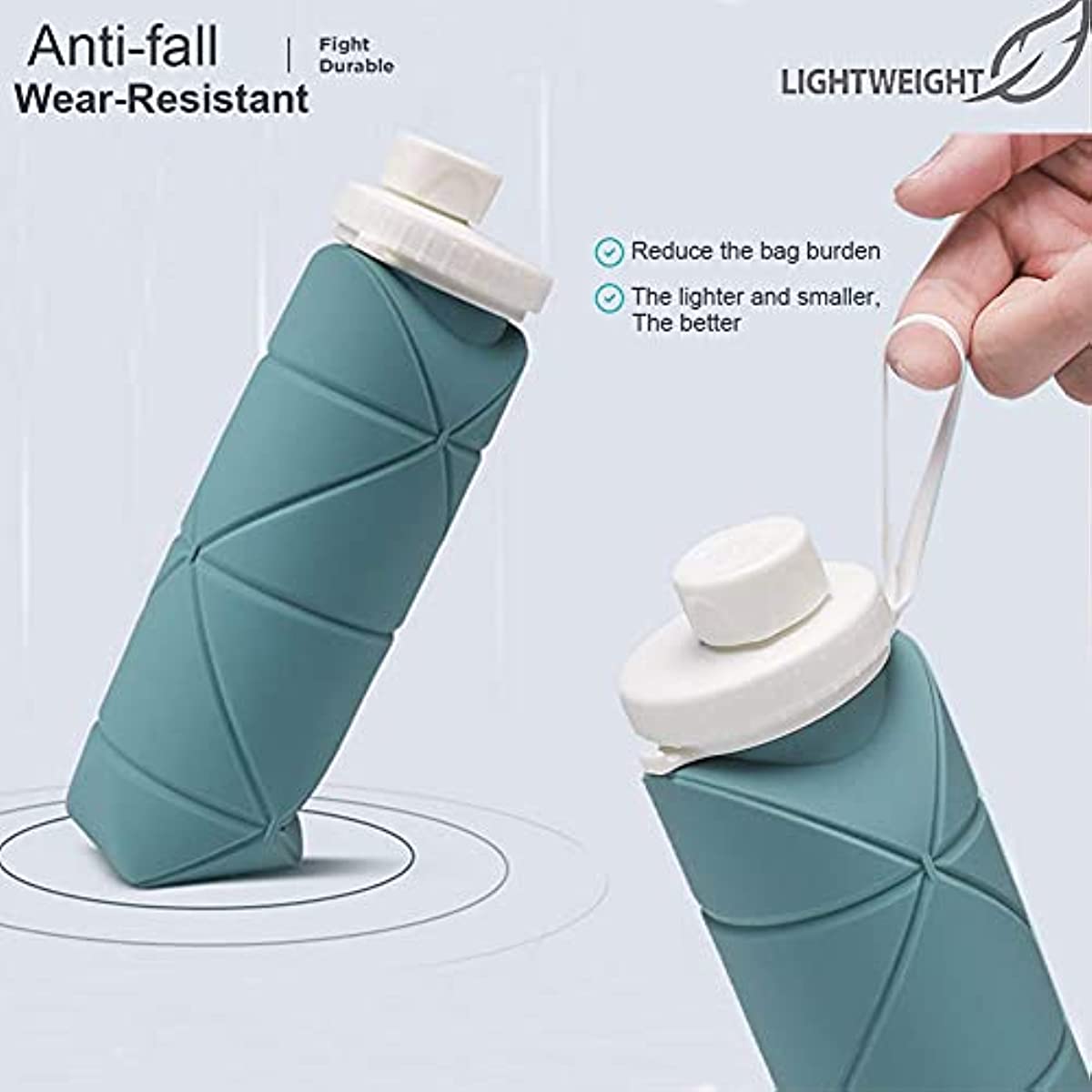 Origami 25oz. Silicone Water Bottle