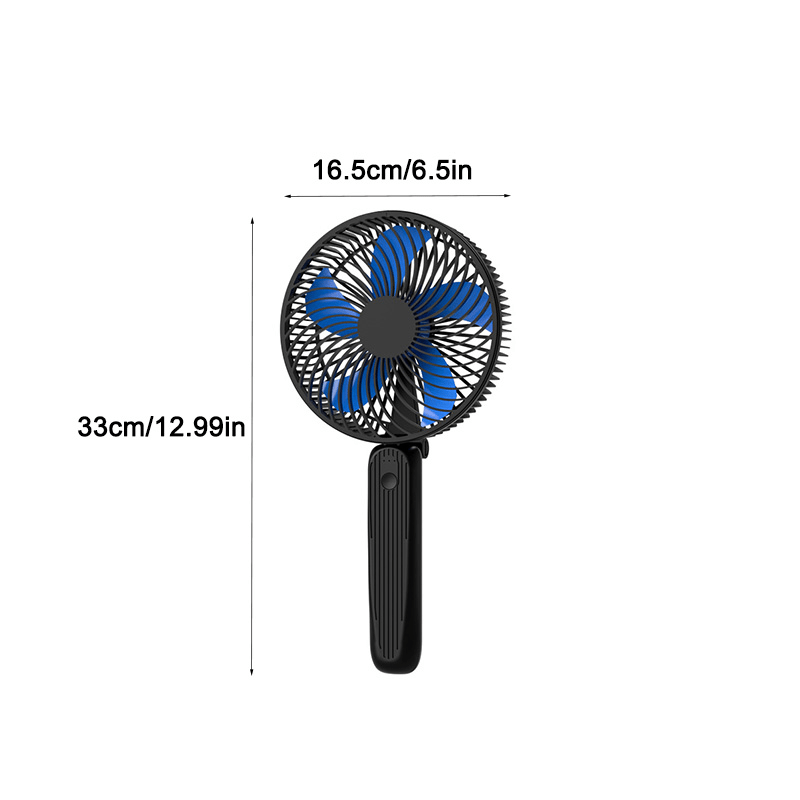  HandFan Ventilador de mano portátil, mini ventilador personal,  ventilador recargable de refrigeración a batería, ventilador de mano  pequeño plegable de 180°, alimentado por USB, para el hogar, : Hogar y  Cocina