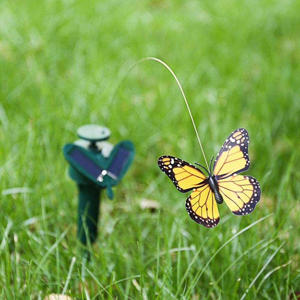 Garden Decor Solar Dancing Butterfly Solar/Battery Powered Butterfly
