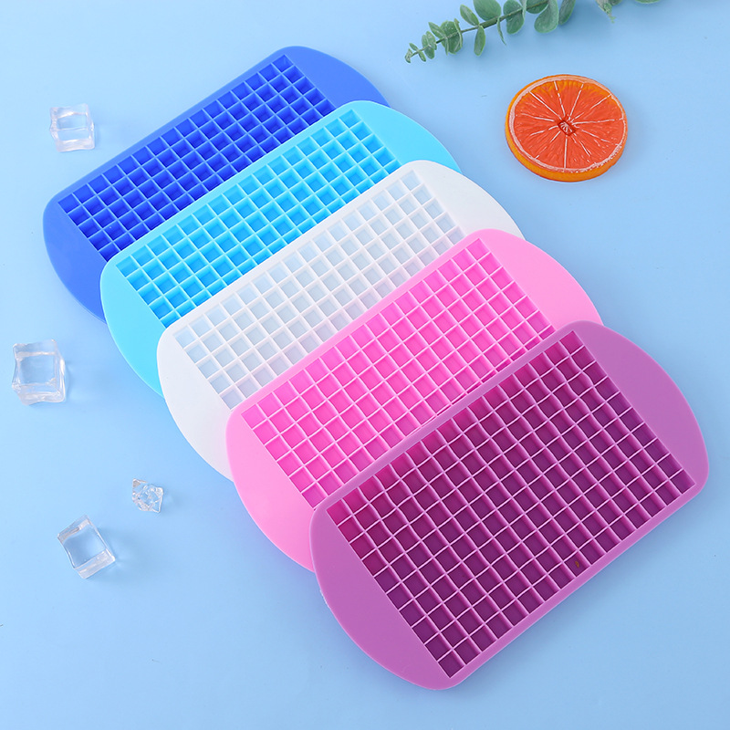 Dropship Set Of 1 101oz Ice Cube Trays, 64 Pcs Silicone Ice Cube Tray With  Lid And Bin, Ice Cube Molds For Freezer, Easy Release & Save Space, 2 Trays,Scoop  For Whiskey