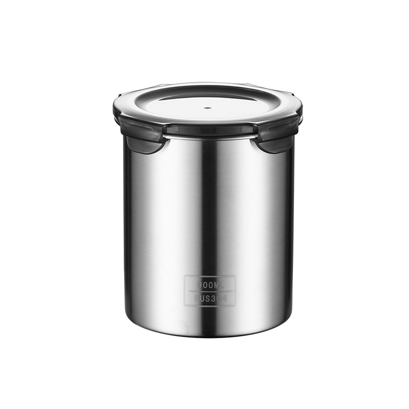 Stainless Steel Food Preservation Box With Sealed Lid, Double Ear