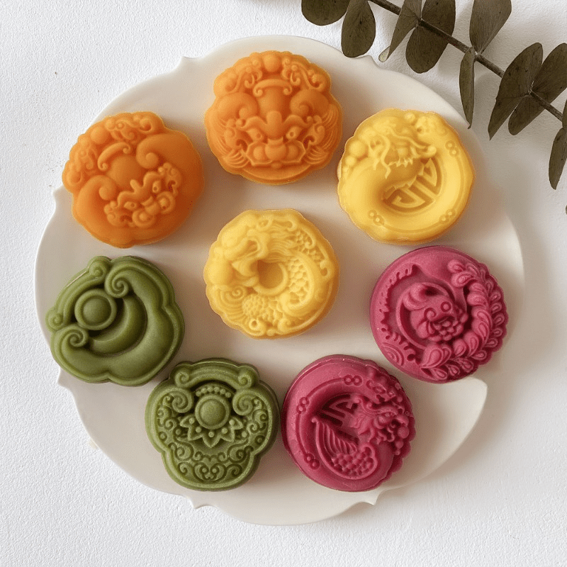 Lotus Moon Cake Mold, Cookie Stamps Mooncake Mold Chinese Traditional  Mid-autumn Festival Moon Cake Mold, Flower Hand Pressure Baking Mold 