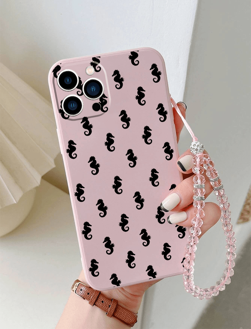 Colorful Seahorse Star Graphic Pattern Print Protective Phone Case High  Quality Protective Phone Case For Iphone