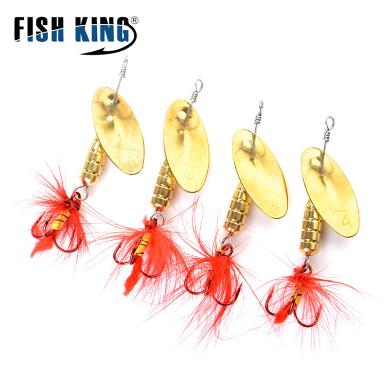 4-Piece Metal Spinning Bar Sequin Spoon Lure Set - 8 Colors, 5.5g/0.19oz -  2.5g/0.09oz, Fishing Hard Bait With Treble Hook